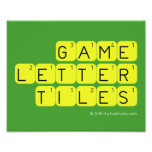 Game Letter Tiles  Photo Prints