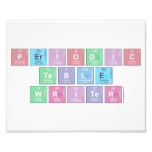 Periodic
 Table
 Writer  Photo Prints