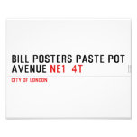 Bill posters paste pot  Avenue  Photo Prints