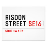 RISDON STREET  Photo Prints