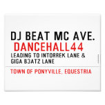 Dj Beat MC Ave.   Photo Prints