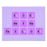 Zoe 
 Reyna
 Taylor  Photo Prints