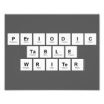 Periodic
 Table
 Writer  Photo Prints
