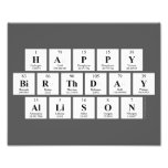 Happy
 Birthday
 Allison  Photo Prints