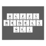 Happy
 Birthday
 Wei  Photo Prints
