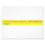 Leena's Home Bakery  Photo Prints