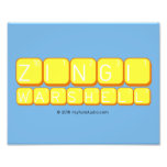    Zingi
 Warshell
   Photo Prints
