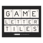 Game
 Letter
 Tiles  Photo Prints