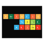 Periodic Table Writer  Photo Prints