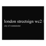london streetsign  Photo Prints