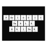Periodic
 Table
 Writer  Photo Prints