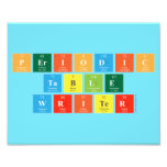 Periodic
 Table
 Writer  Photo Prints