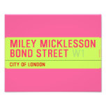 miley micklesson bond street  Photo Prints