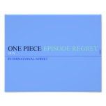 one piece  Photo Prints