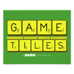 Game
 Letter nomsa luv's andile
 Tiles  Photo Prints