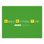 Happy Birthday Tyler  Photo Prints