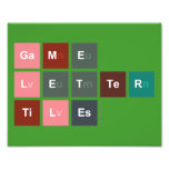 Game
 Letter
 Tiles  Photo Prints