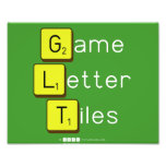 Game
 Letter
 Tiles  Photo Prints