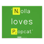 'Nolla 
 loves
 Popcat'  Photo Prints
