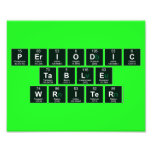 Periodic
 Table
 Writer  Photo Prints