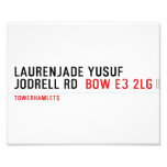 Laurenjade yusuf Jodrell rd  Photo Prints