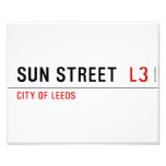Sun Street   Photo Prints