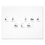 AP chem
 rules  Photo Prints