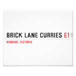 brick lane curries  Photo Prints