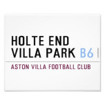 HOLTE END VILLA PARK  Photo Prints