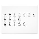Periodic Table Writer  Photo Prints