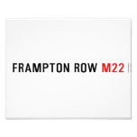 FRAMPTON ROW  Photo Prints