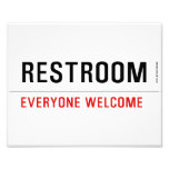 Restroom  Photo Prints