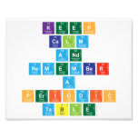 KEEP CALM AND REMEMBER A PERIODIC TABLE  Photo Prints