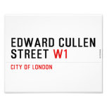 Edward Cullen Street  Photo Prints