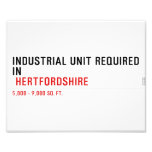Industrial unit required  in   Photo Prints