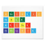 Periodic
 Table
 Writer
 srpolicia  Photo Prints