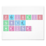 Periodic
 Table
 Writer  Photo Prints