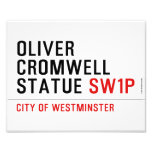 oliver cromwell statue  Photo Prints