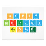 Happy
 Birthday
 George  Photo Prints