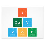 I 
 luv 
 You  Photo Prints
