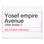 Yosef empire  Avenue   Photo Prints