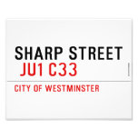 SHARP STREET   Photo Prints