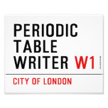 Periodic Table Writer  Photo Prints