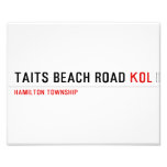 Taits Beach Road  Photo Prints