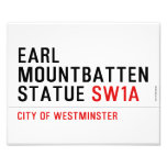 earl mountbatten statue  Photo Prints