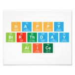 happy
 birthday
 alice  Photo Prints