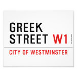 Greek Street  Photo Prints