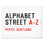 Alphabet  Street  Photo Prints