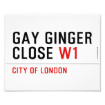 GAY GINGER CLOSE  Photo Prints