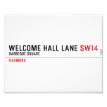 welcome hall lane  Photo Prints